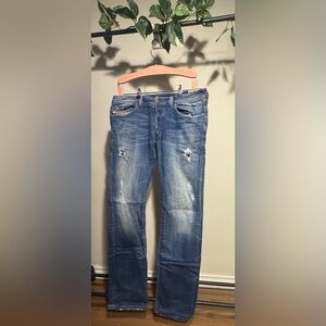 Diesel Relaxed Fit Blue Jeans